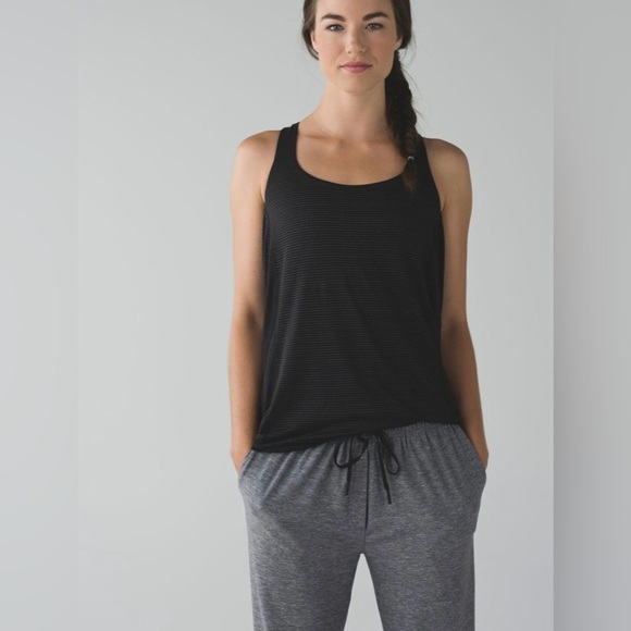 Lululemon | Wild Tank | Black & Gold Thin Stripe - Picture 3 of 10
